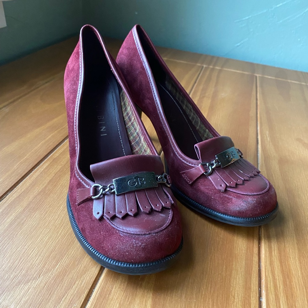 Gianni Bini heels, Penny loafer style, 3” heels, maroon, size 7 - Picture 9 of 16